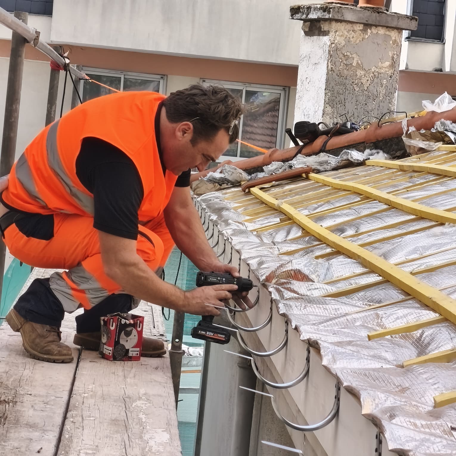 Chantier isolation réalisé par JBL Couvreur 45